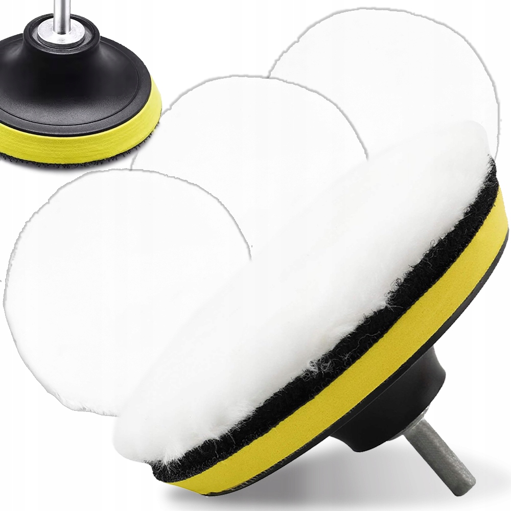 3x Pad Polerski Pady Polerskie 150 Futerko Na Rzep Do Polerowania Lakieru