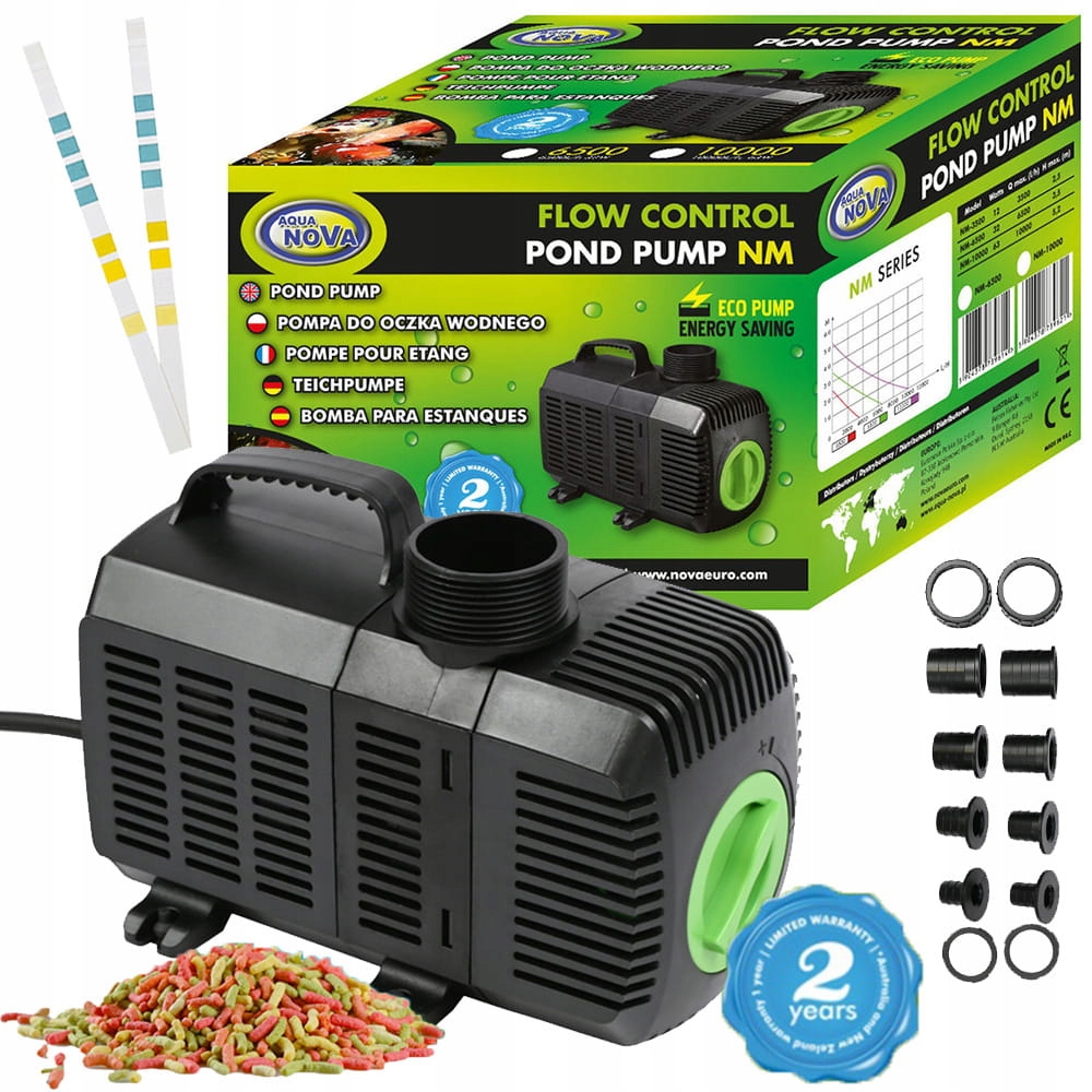 Aqua Nova NM-3500 L/h Pompa Do Oczka Eco 12W Uniwersalna Pompa Ogrodowa