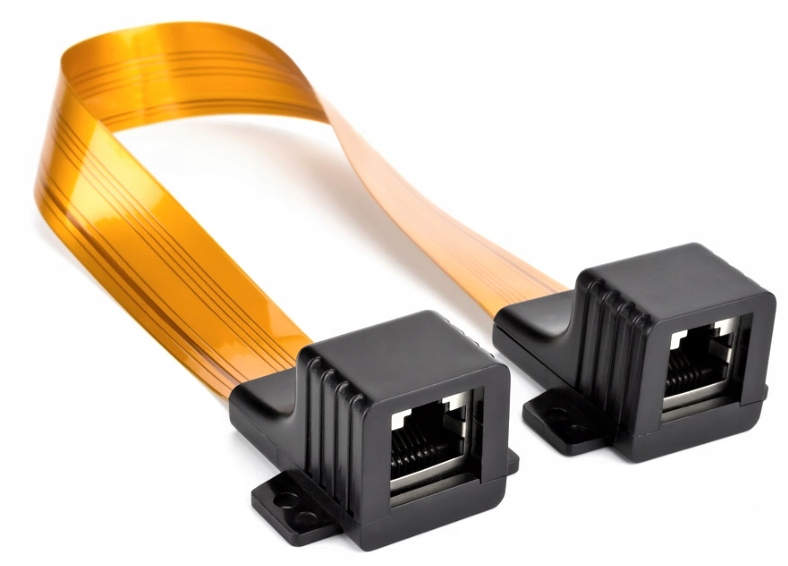 

Przejściówka okienna RJ45 Lan 5e adapter Slim 17cm