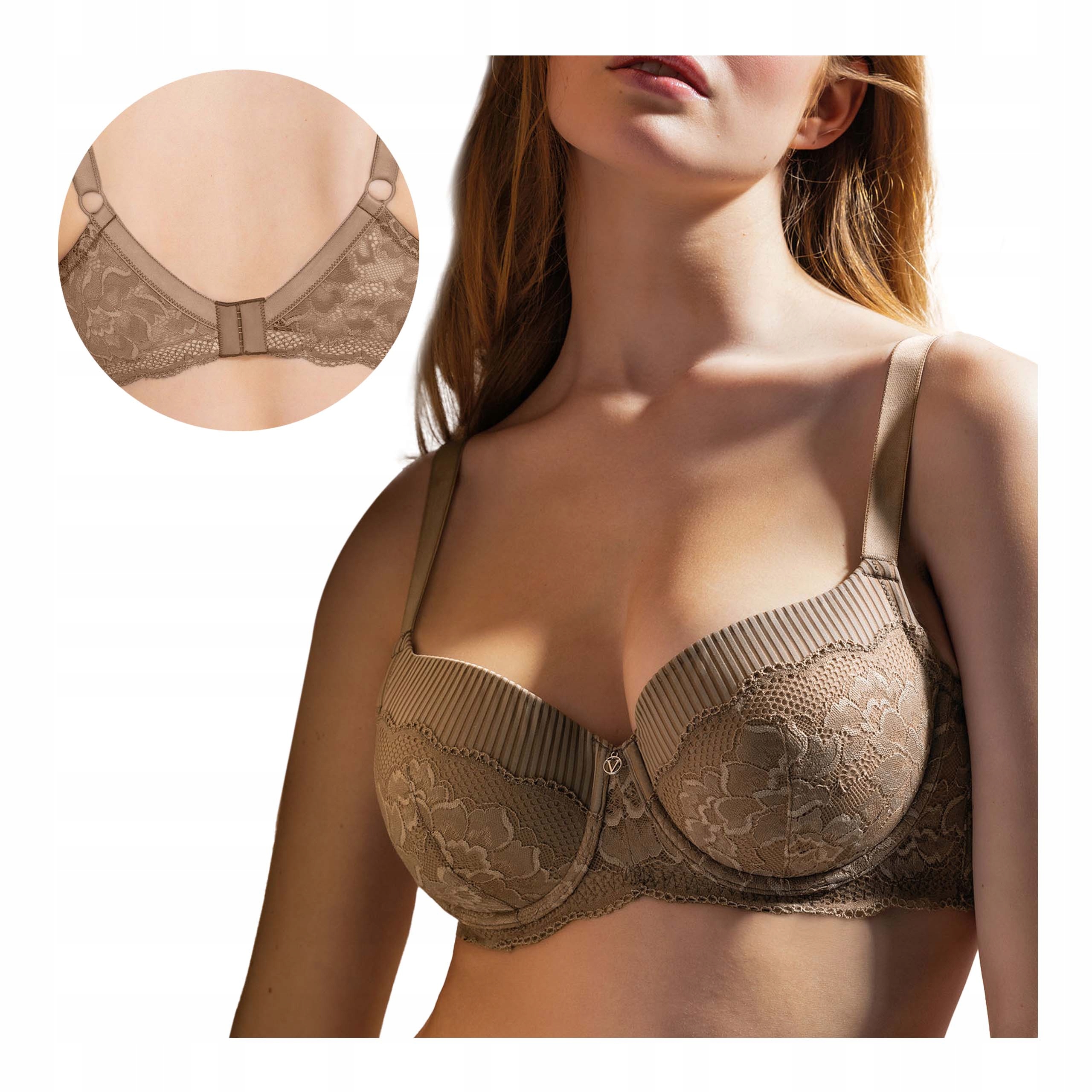 Dámská vyztužená podprsenka Široká ramínka s kosticemi 90E