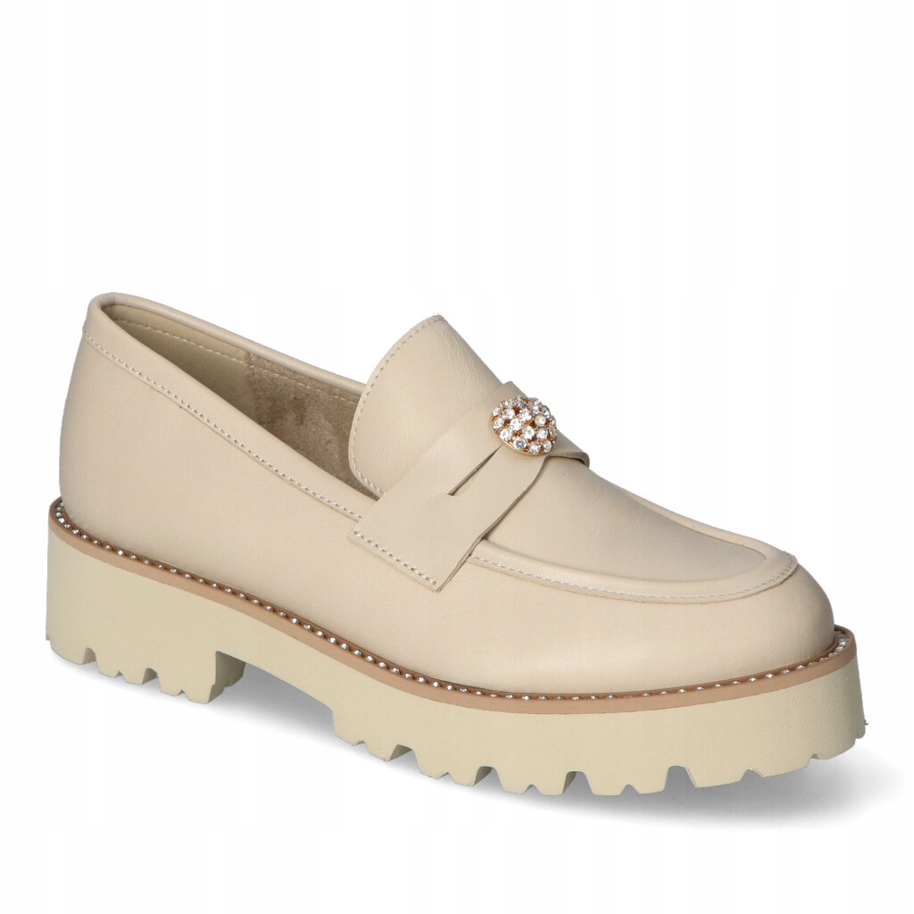 Mokasíny CheBello 4397-394 Béžová lico 39