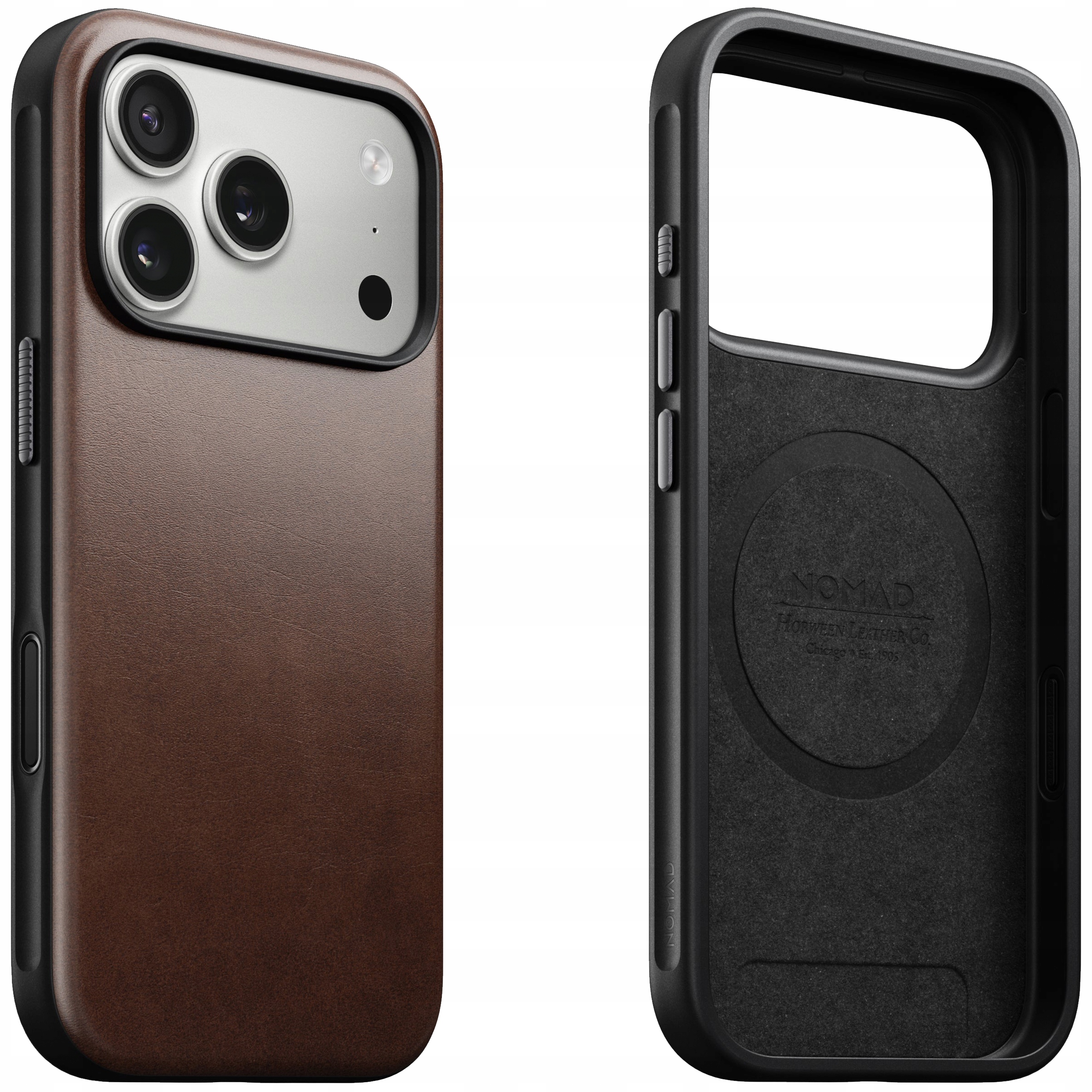 Nomad Modern Horween Leather Pouzdro s MagSafe pro iPhone 17 Pro
