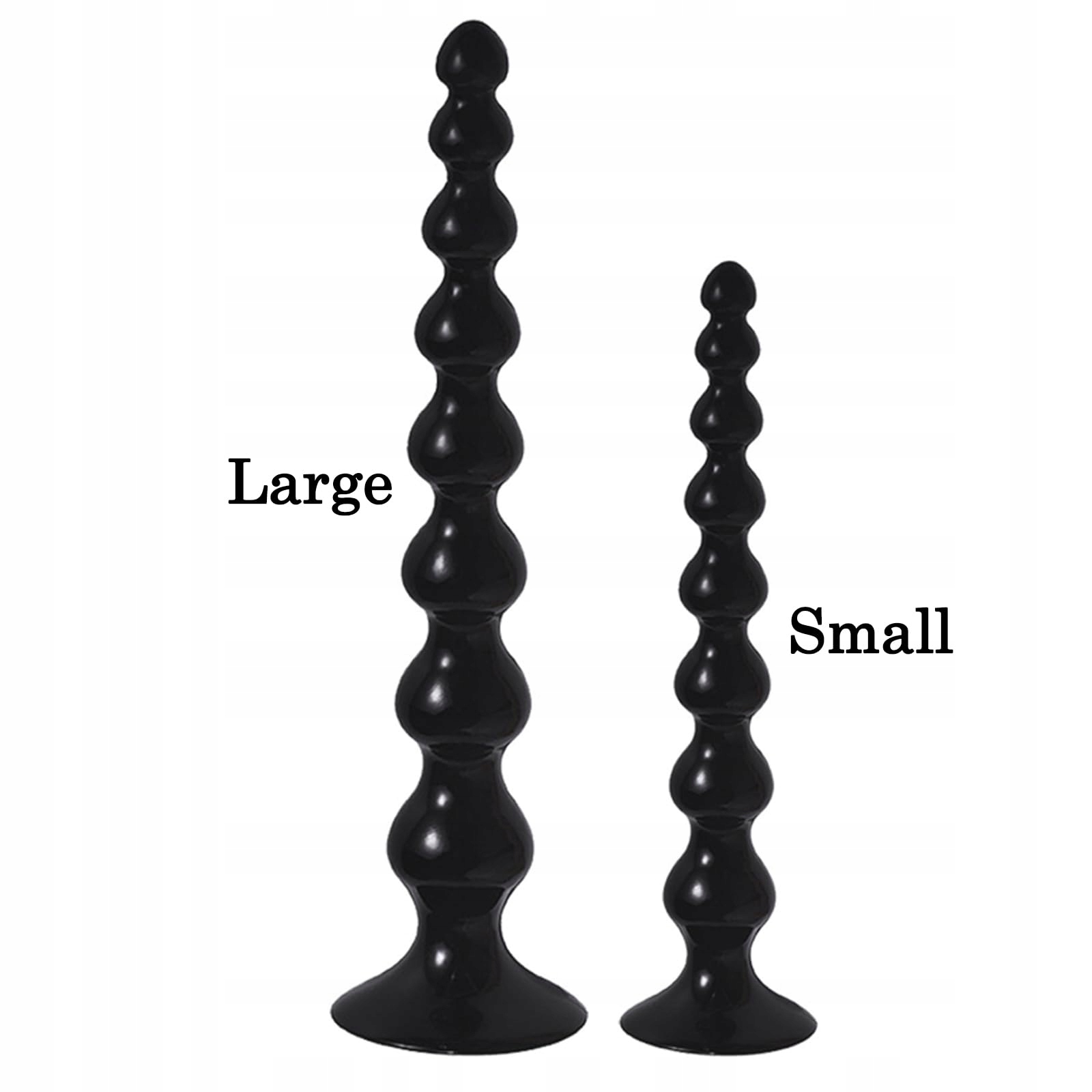 BDSMJOY Długi Korek Analny 360 MM Z 8 Hakami Dla Kobiet Mężczyzn Czarne — miniatura 8