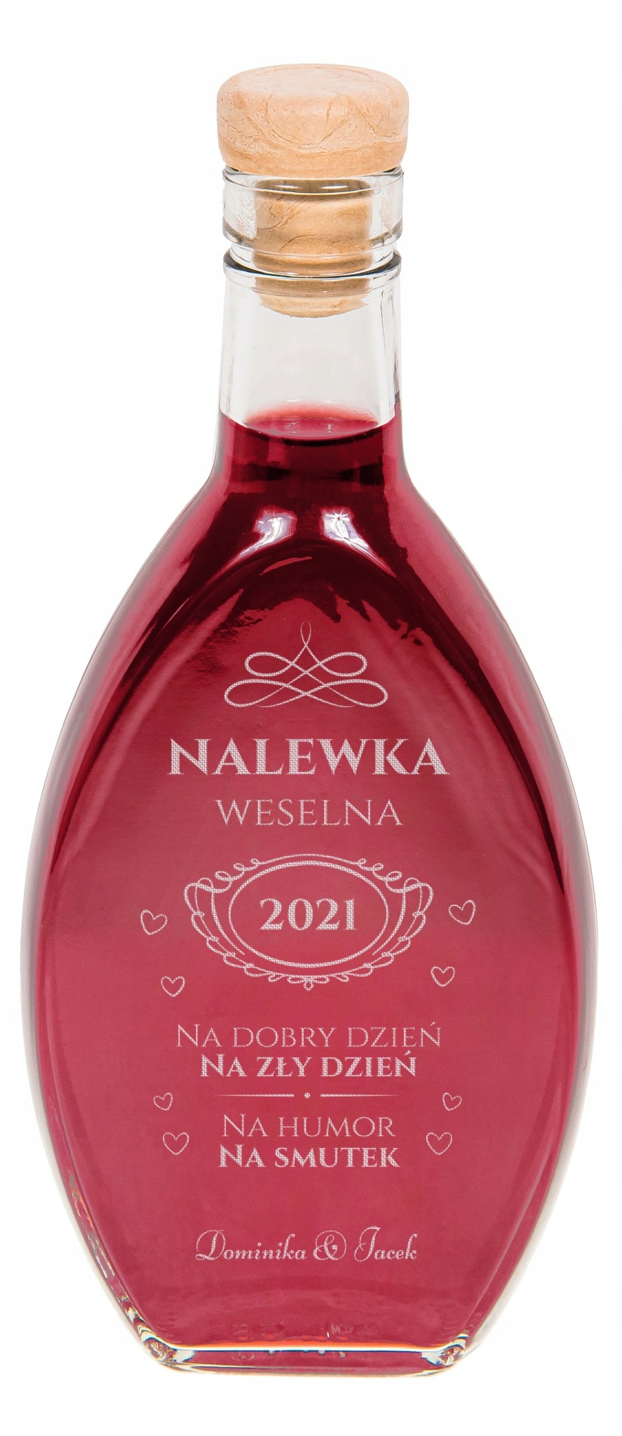 

Podziękowanie Dla Gości Ślub Butelki na nalewkę