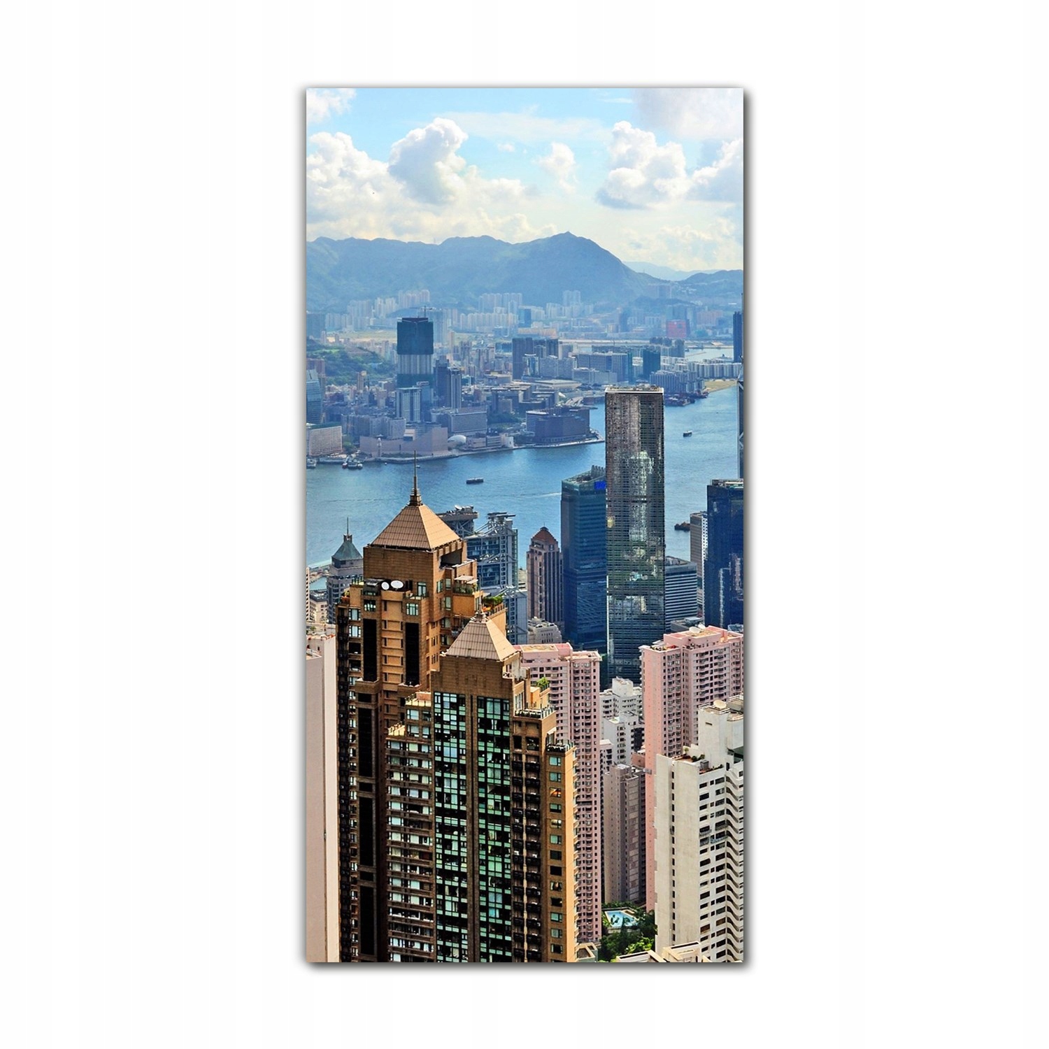 

Foto szklane do sypialni 70x140 Budynki Hongkong