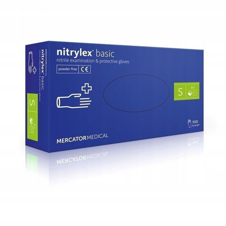 

Rękawice Nitrylex Basic "s" Niebieskie