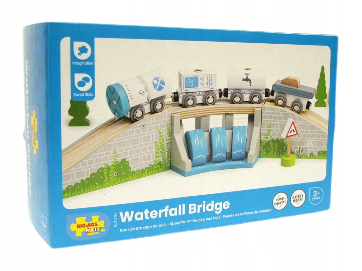 Most nad zaporą rzeczną z wodospadem 3 el. BigJigs