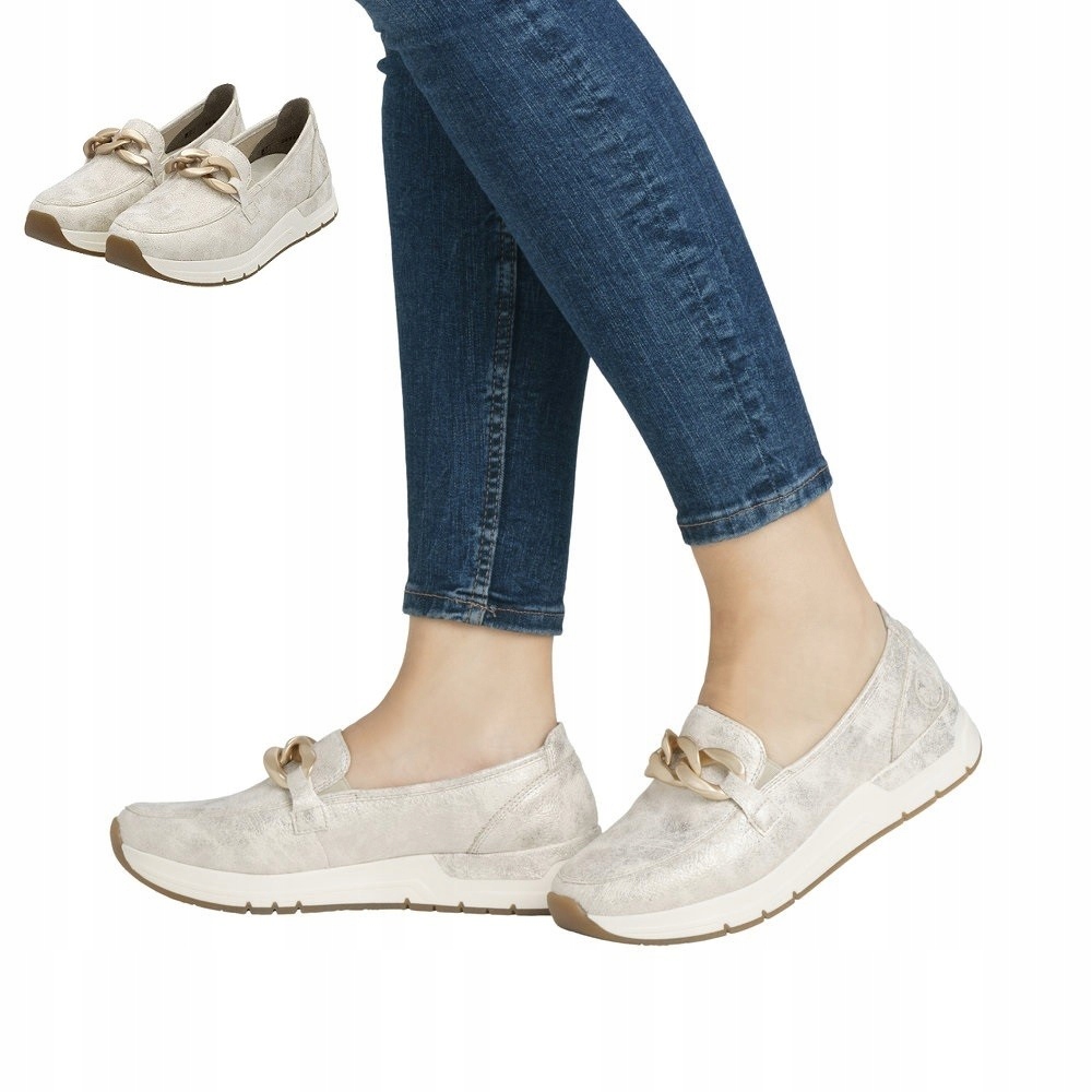 Dámské metaizované mokasíny Rieker vel 40