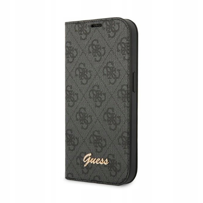 Guess 4G Metal Camera Outline Booktype Case – Pouzdro pro iPhone 14 Pro (černé)