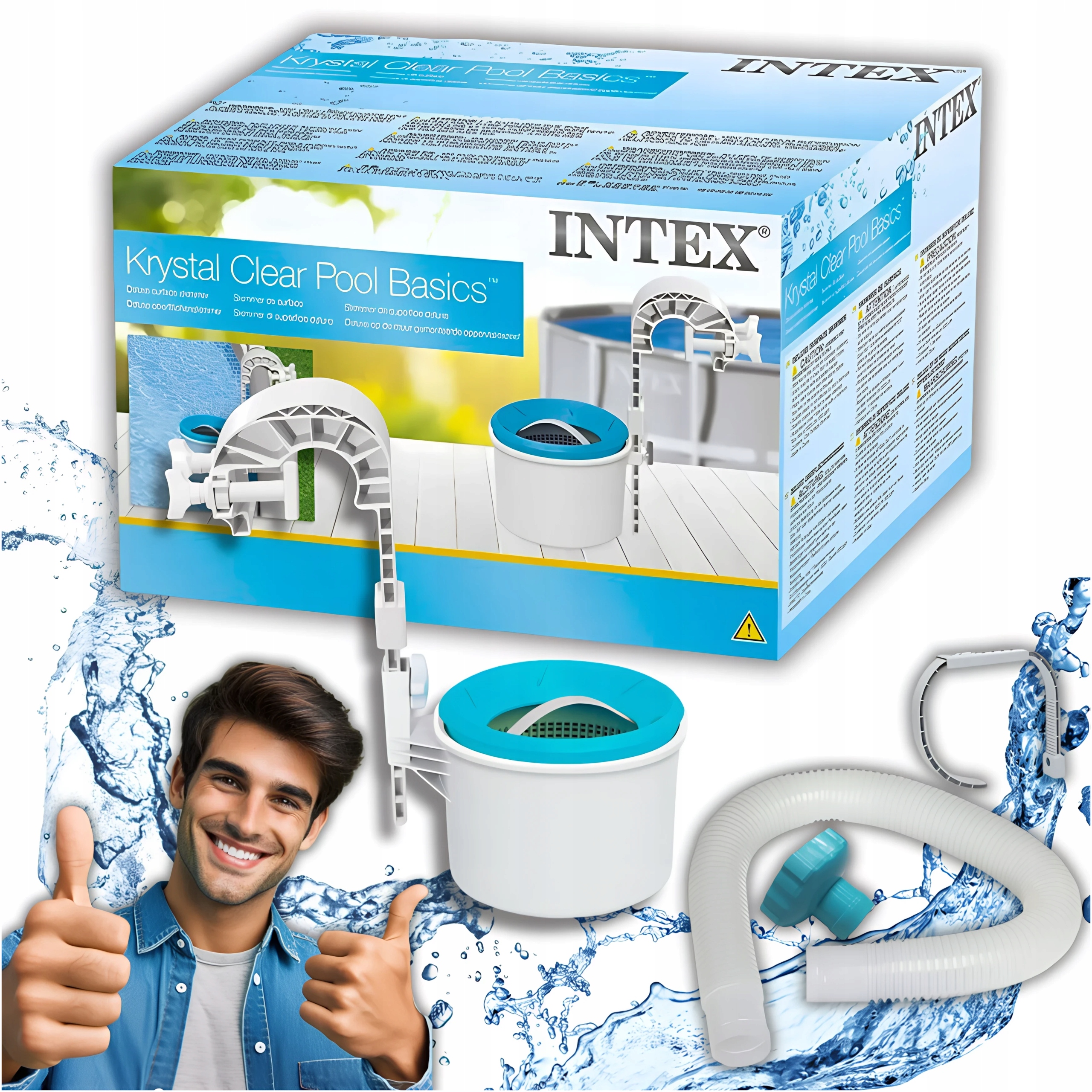 Skimmer Oczyszczacz Wody Powierzchniowy Skimer Do Basenu Intex Model 2025