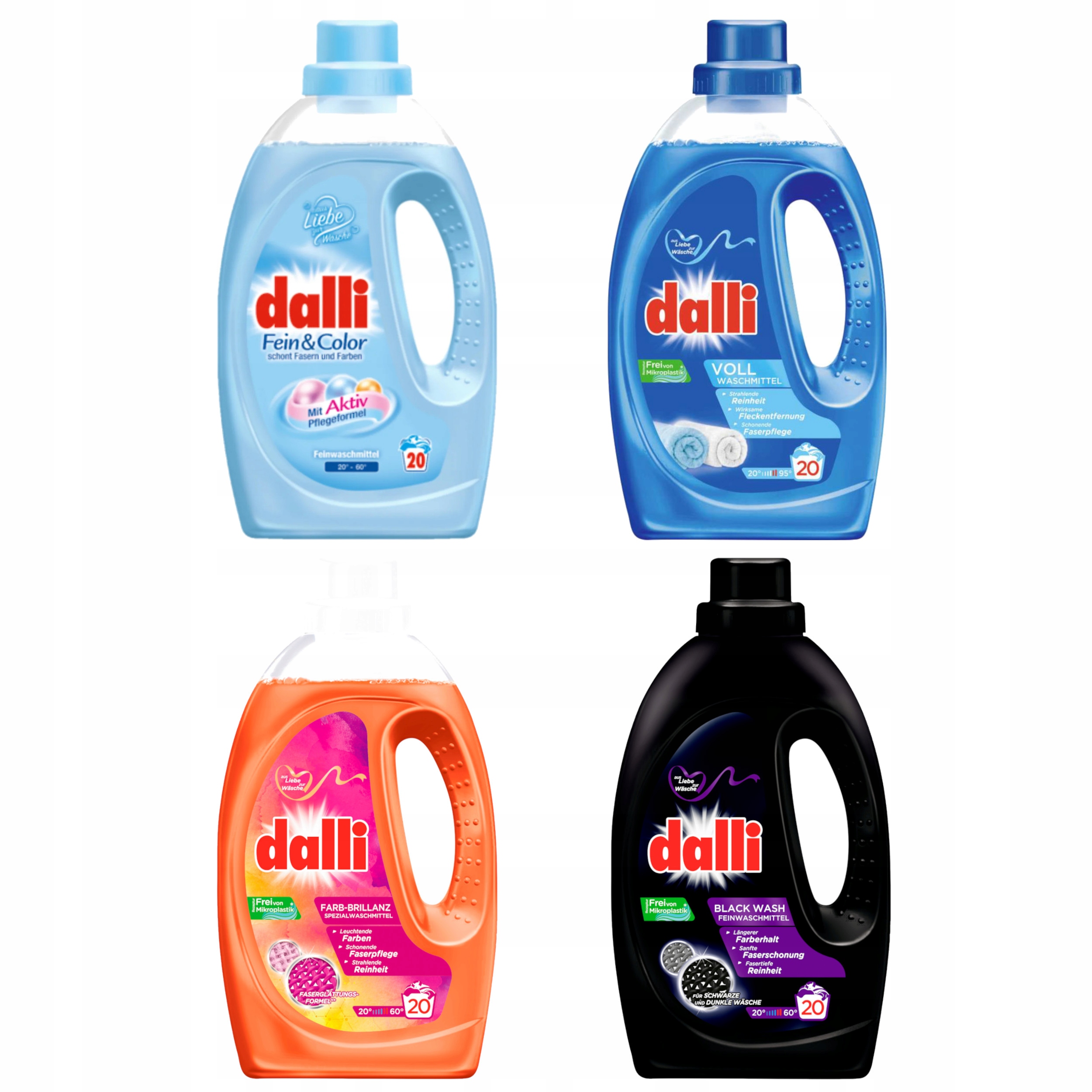 Levně Gel Dalli MIX na bílou černou barvu 4x 1,1 l