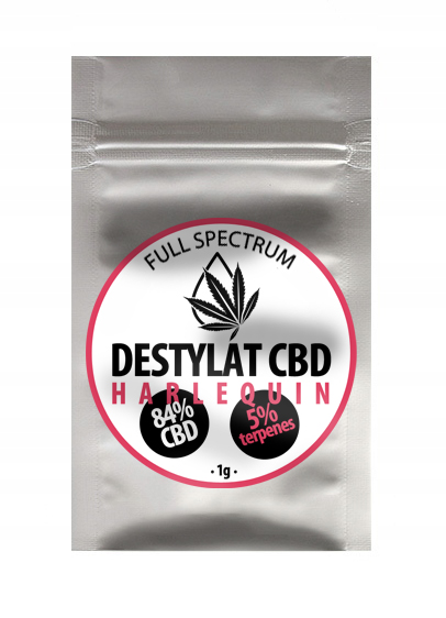 Destylat CBD 84% + 5% terpenów | HARLEQUIN | 1g