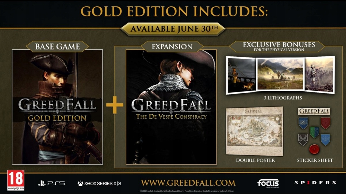 GREEDFALL GOLD EDITION / XBOX / NOWA / PL Tematyka gry akcji