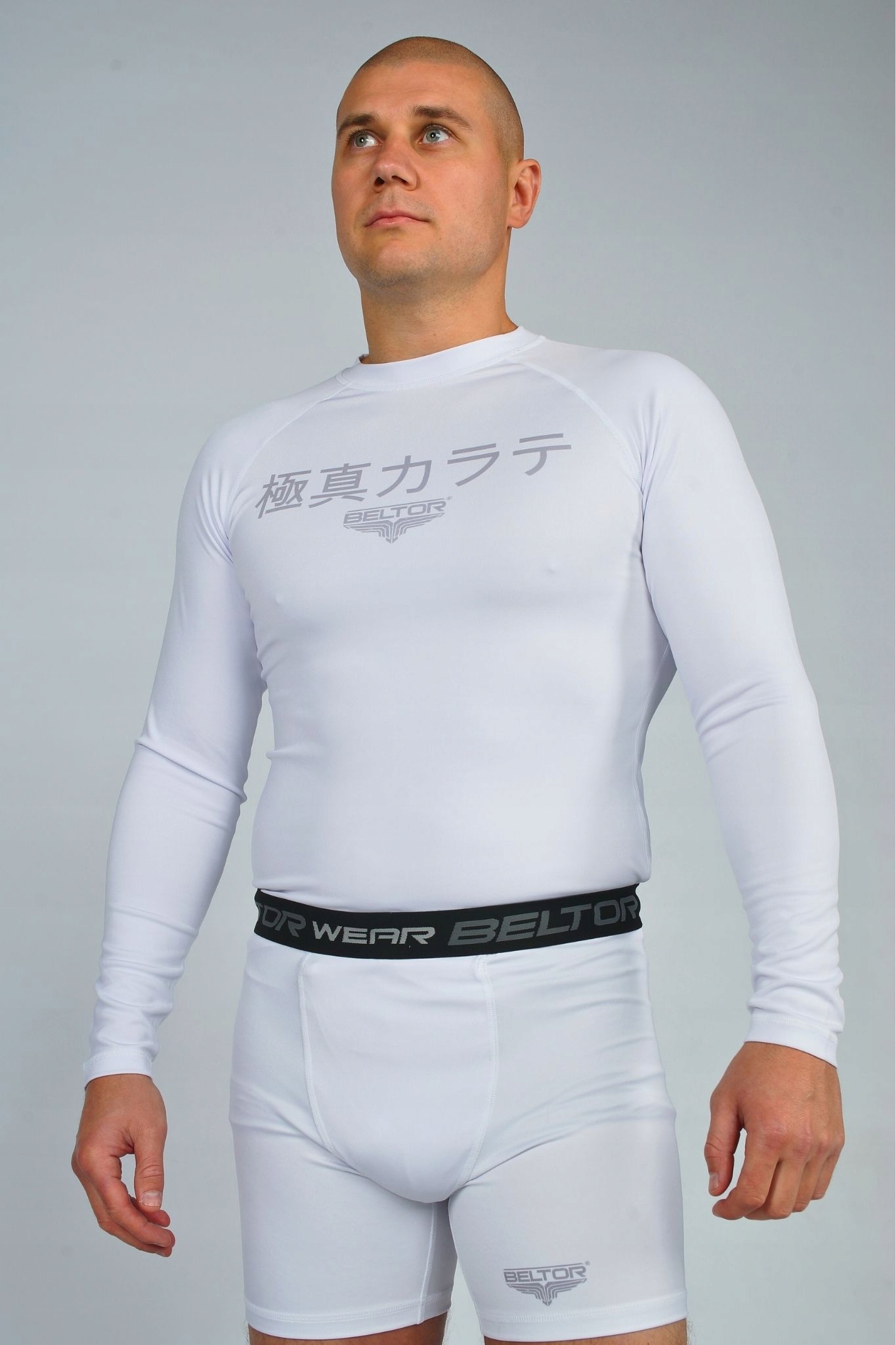 BELTOR BIAŁY RASHGUARD KARATE SUBLIMOWANY r. XXL Płeć produkt uniseks