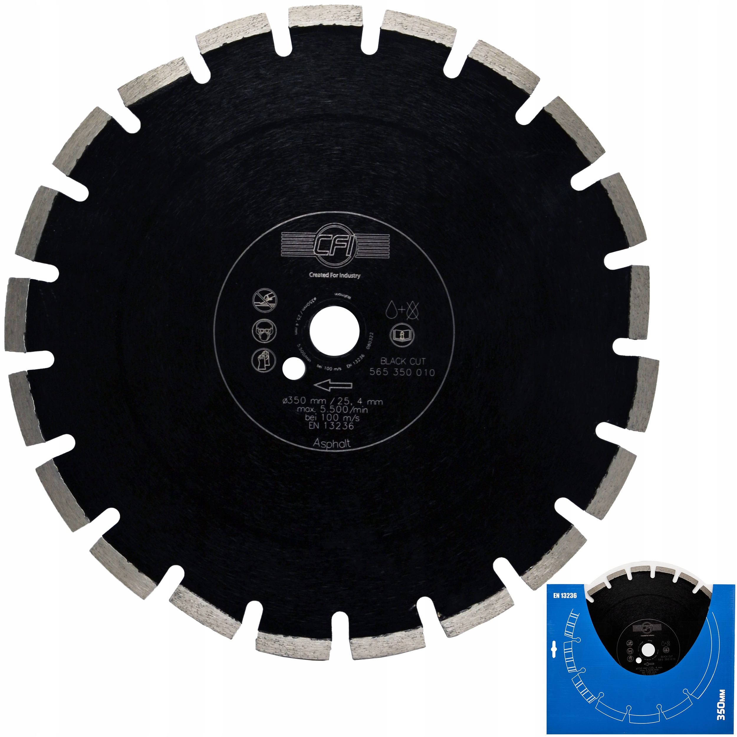 Cfi Diamantový Kotouč 350X25.4 MM Pro Asfalt Z Betonu Segmentový