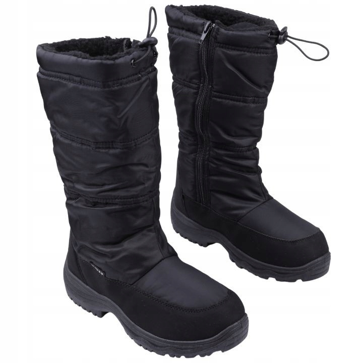 Śniegowce BOTKI DAMSKIE OCIEPLANE SOFTSHELL SUWAKI Rozmiar 37