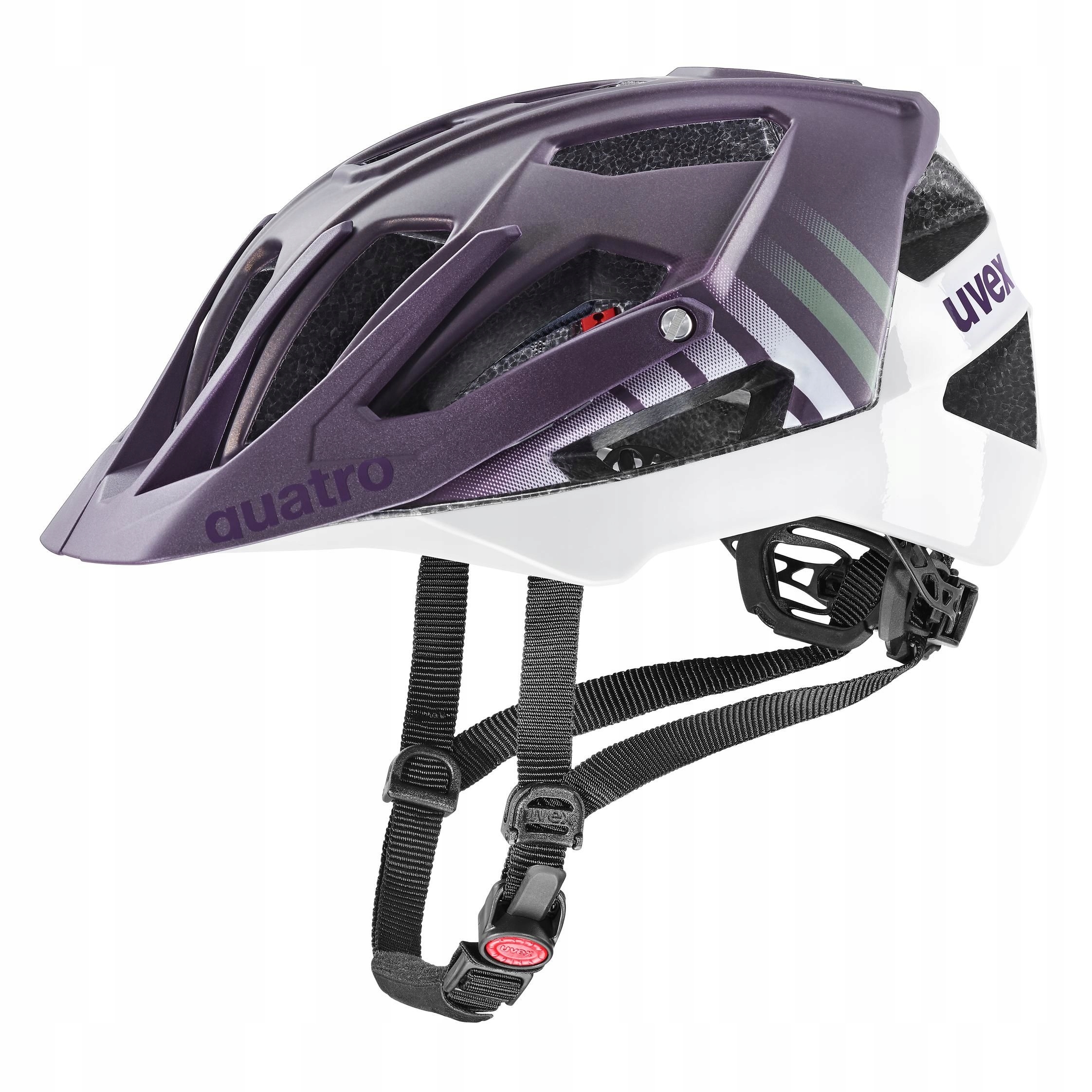 Kask rowerowy Uvex Quatro CC fioletowo/biały 52-57cm