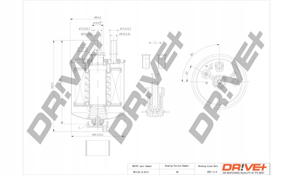 Filtr paliwa Dr!ve+ DP1110.13.0113 Producent części Dr!ve+