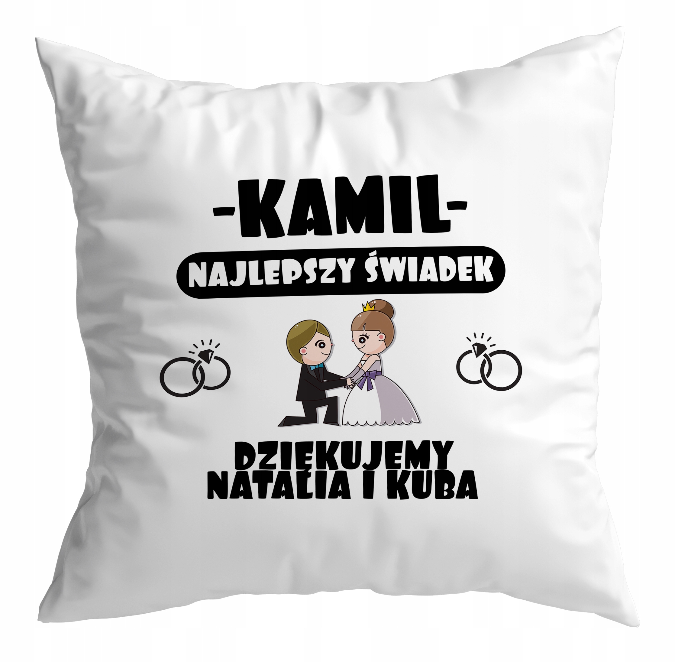

2 x Poduszka Ślub Podziękowania Prezent Twoje Imię