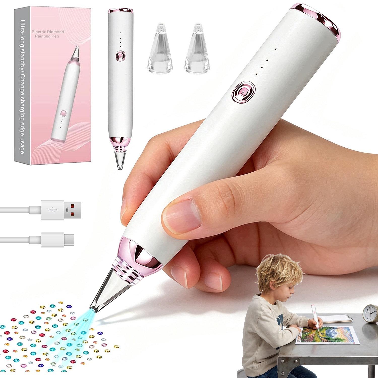 Propiska Pro Diamond Painting Bez Vosku Pro Hobby Uživatele Usb-c