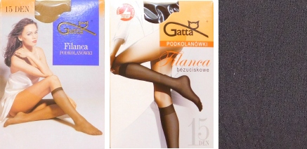 

Gatta Filanca 15den podkolanówki grafit 2pary