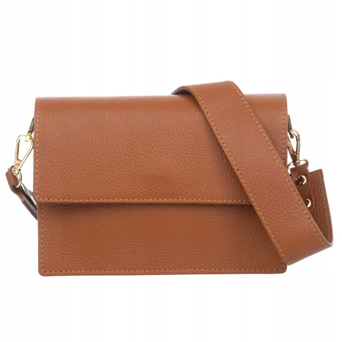 Malá kožená kabelka Vezze Frena Ruda