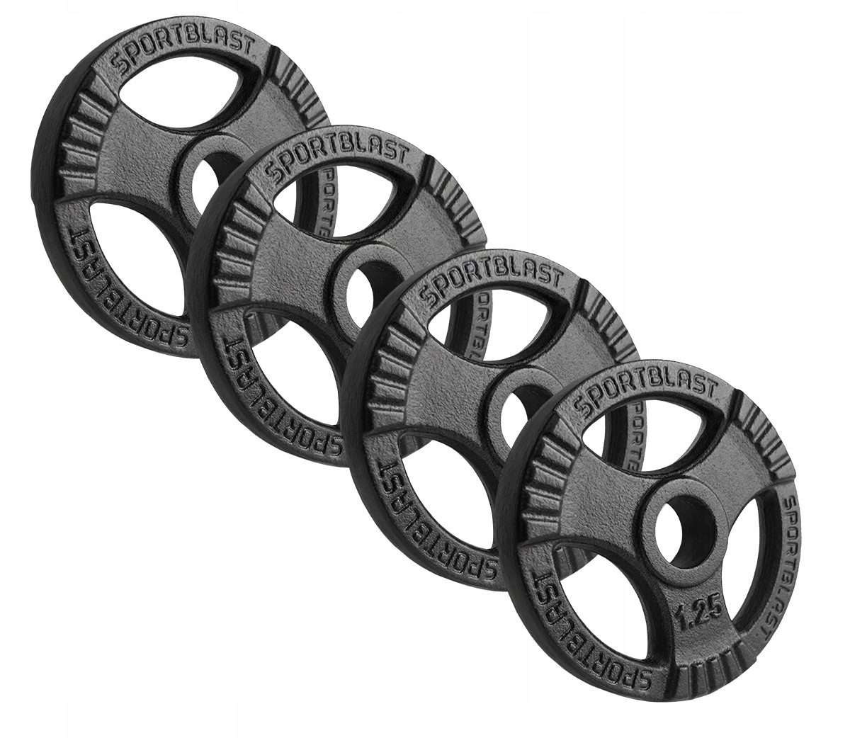 Talerz żeliwny 4x1,25KG obciążenie 28mm kierownica krążek do hantli sztangi