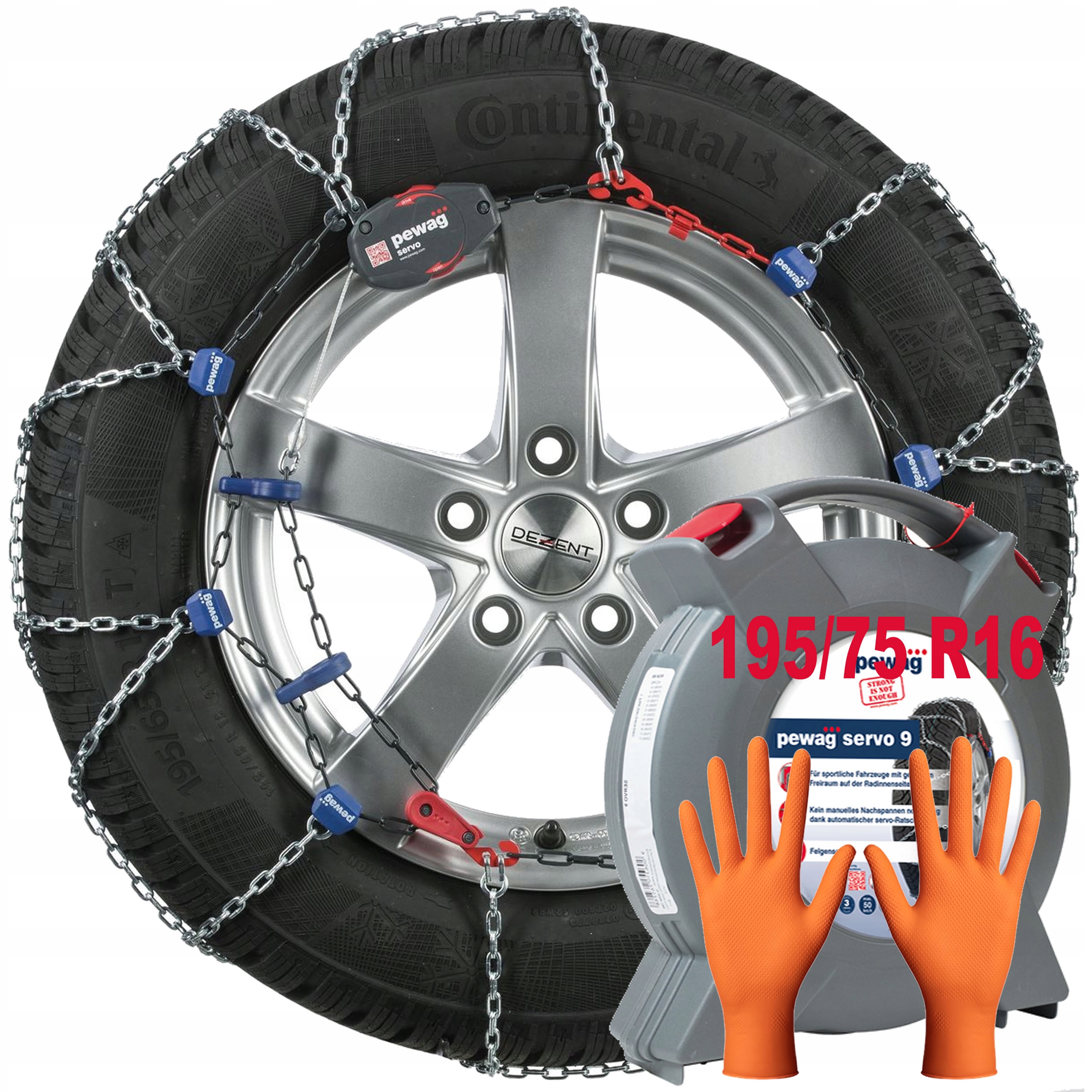 Pewag Servo Rs 75 9 mm 195/75 R16 Samonapínací pro málo místa na podběhech kol