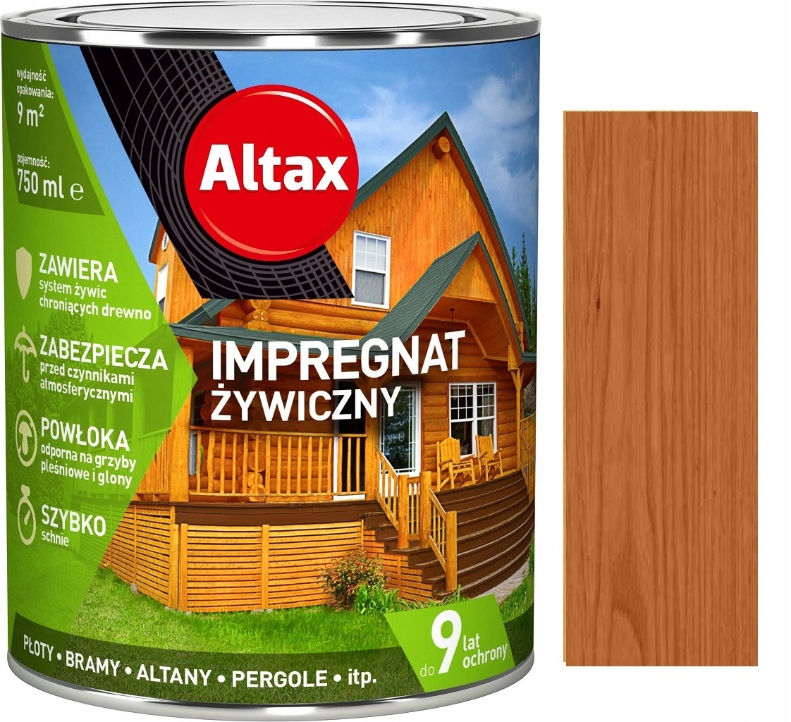 ALTAX IMPREGNAT ŻYWICZNY DO DREWNA TIK 0.75L