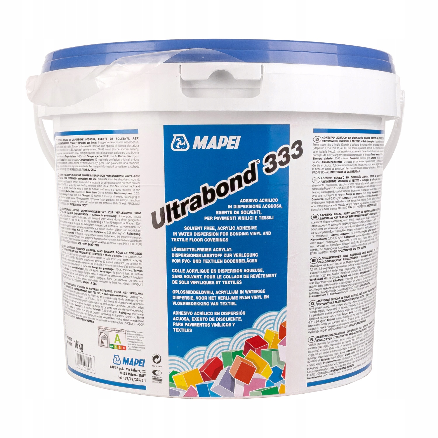 Akrylové lepidlo na vinylové krytiny Mapei Ultrabond 333 16 kg