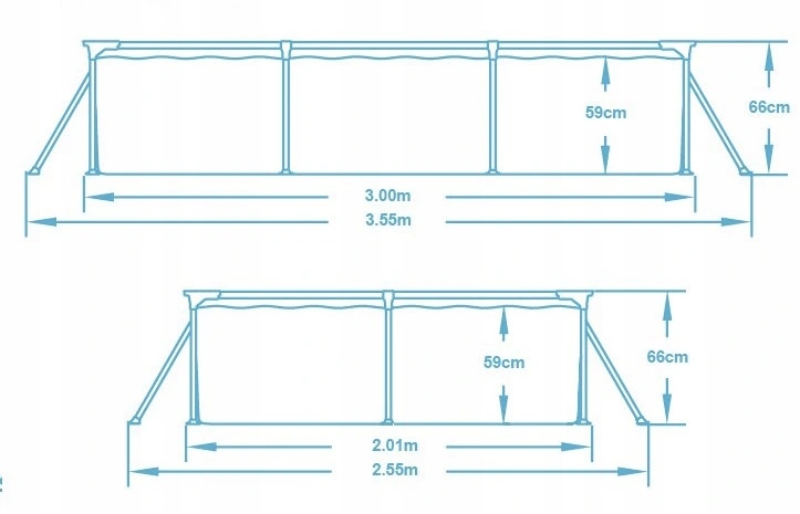 basen STELAŻOWY 300x201x66cm 8w1 Bestway | 56411 — 11