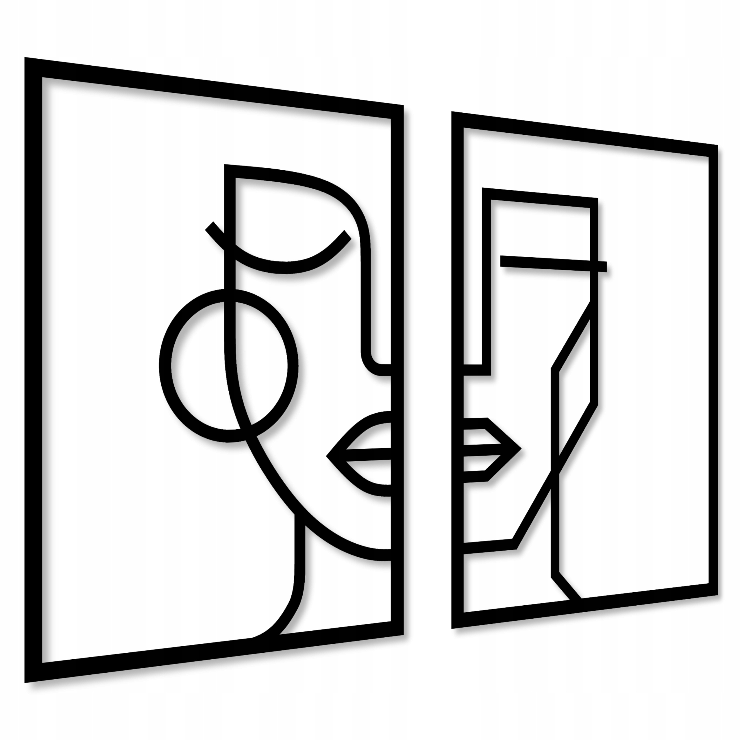 

Obraz Ażurowy Dekoracja Ścienna Twarze Panel 3d XL