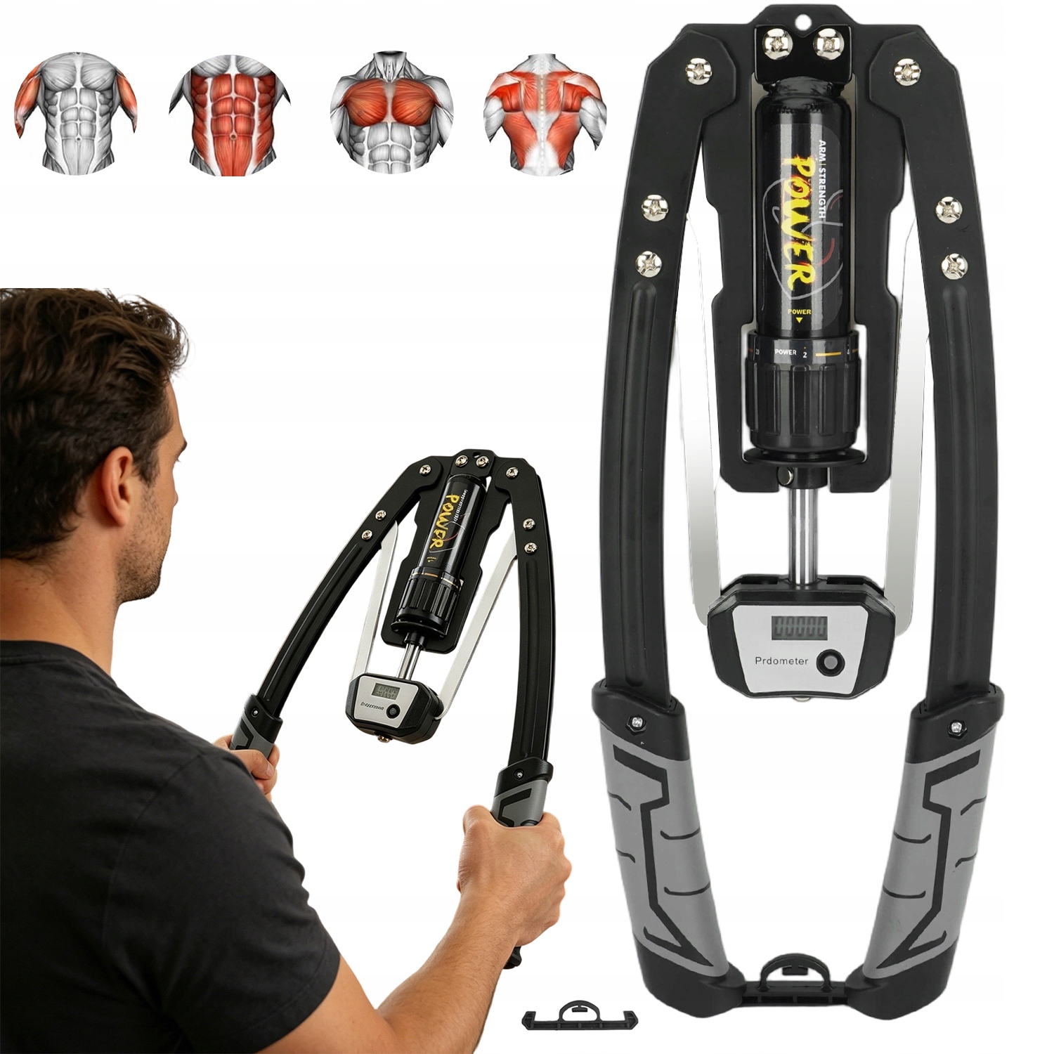 Silový Twister pro cvičení ramen hydraulické klece Regulace 10-200 kg