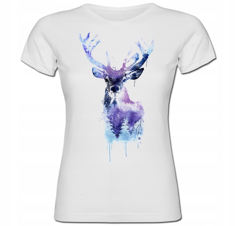 

Tshirt damski Jeleń deer jelonek rogi rogacz M