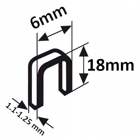 Zszywki Ocynkowane Typ 55 18mm zszywacz Parkside Stan opakowania oryginalne