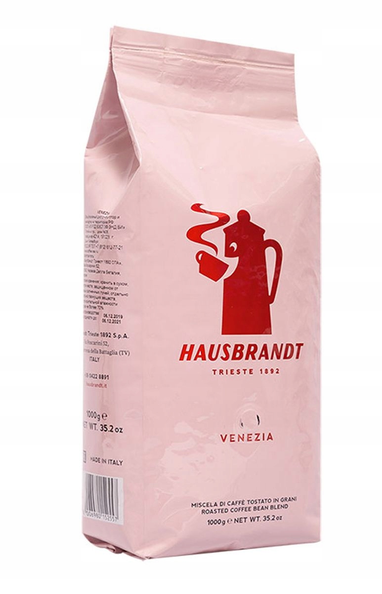 Włoska kawa Hausbrandt Venezia 1 kg ziarno 50% arabika