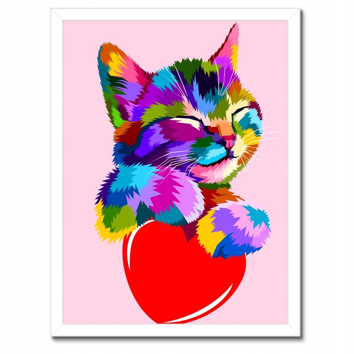Plakáty v rámu 30x40 Kočka Kotě Kočky Kočka