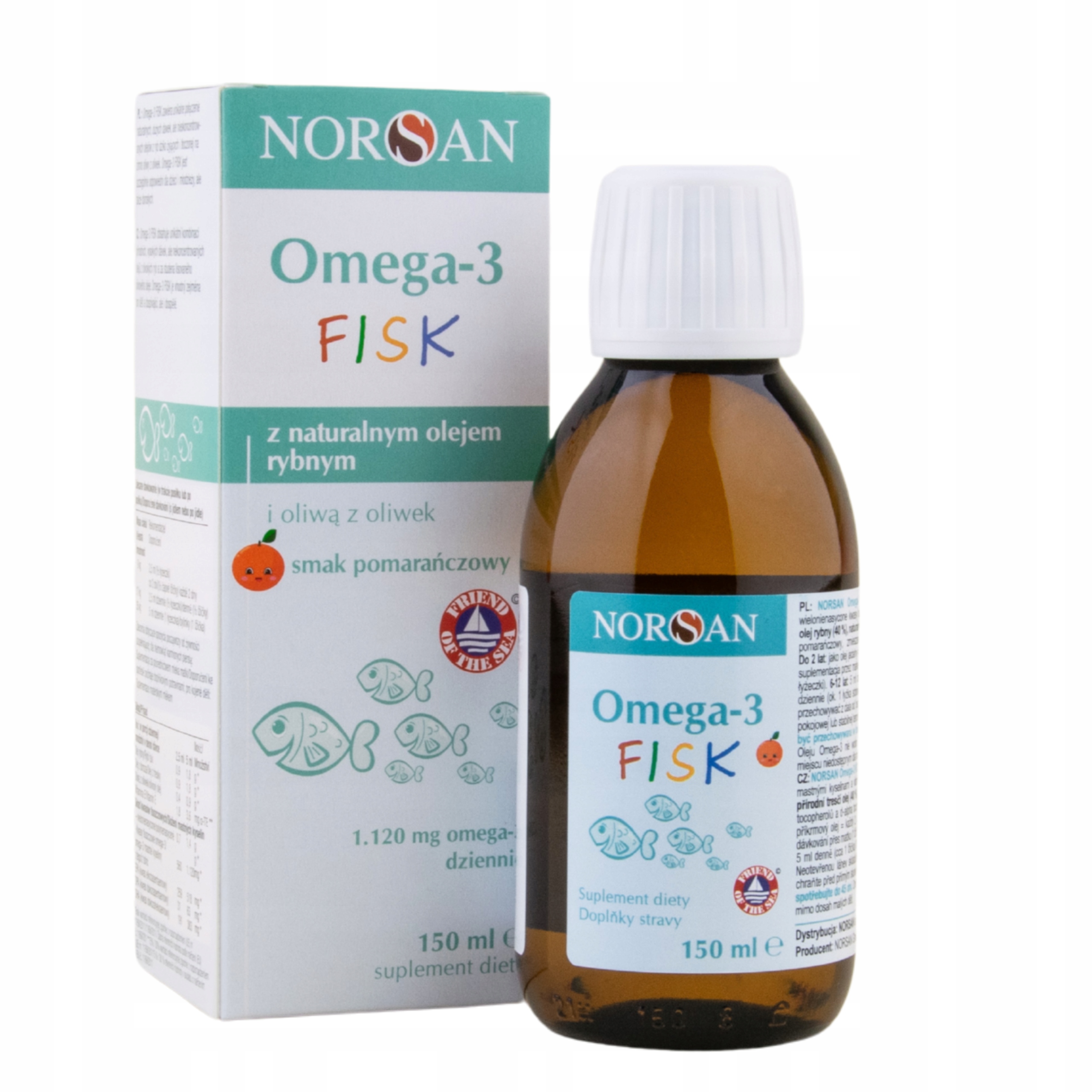 Norsan Omega 3 Fisk dla dzieci - 150 ml