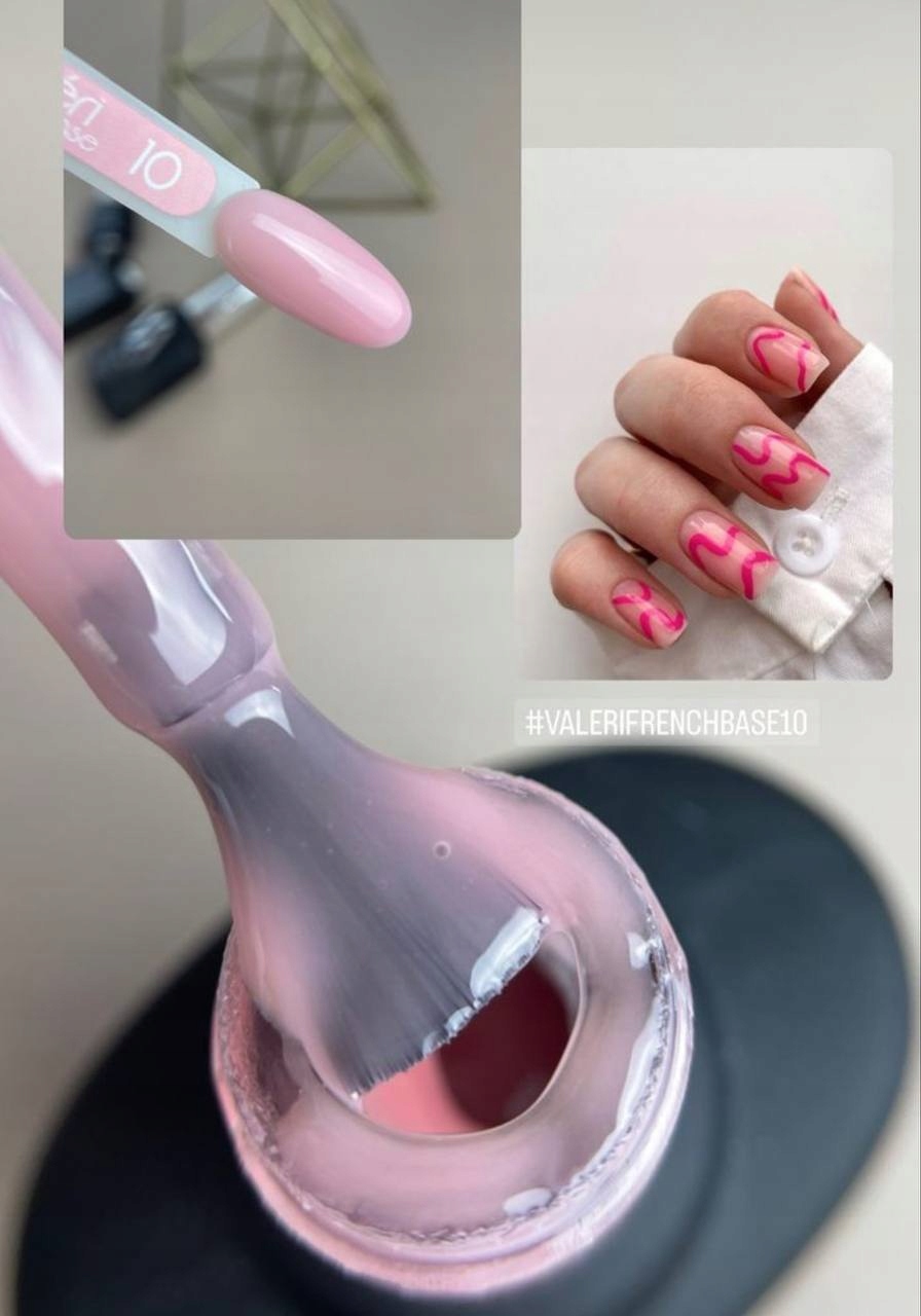 Valeri Base French 10, 12 ml KAUCZUKOWA BAZA NUDE Marka inna marka