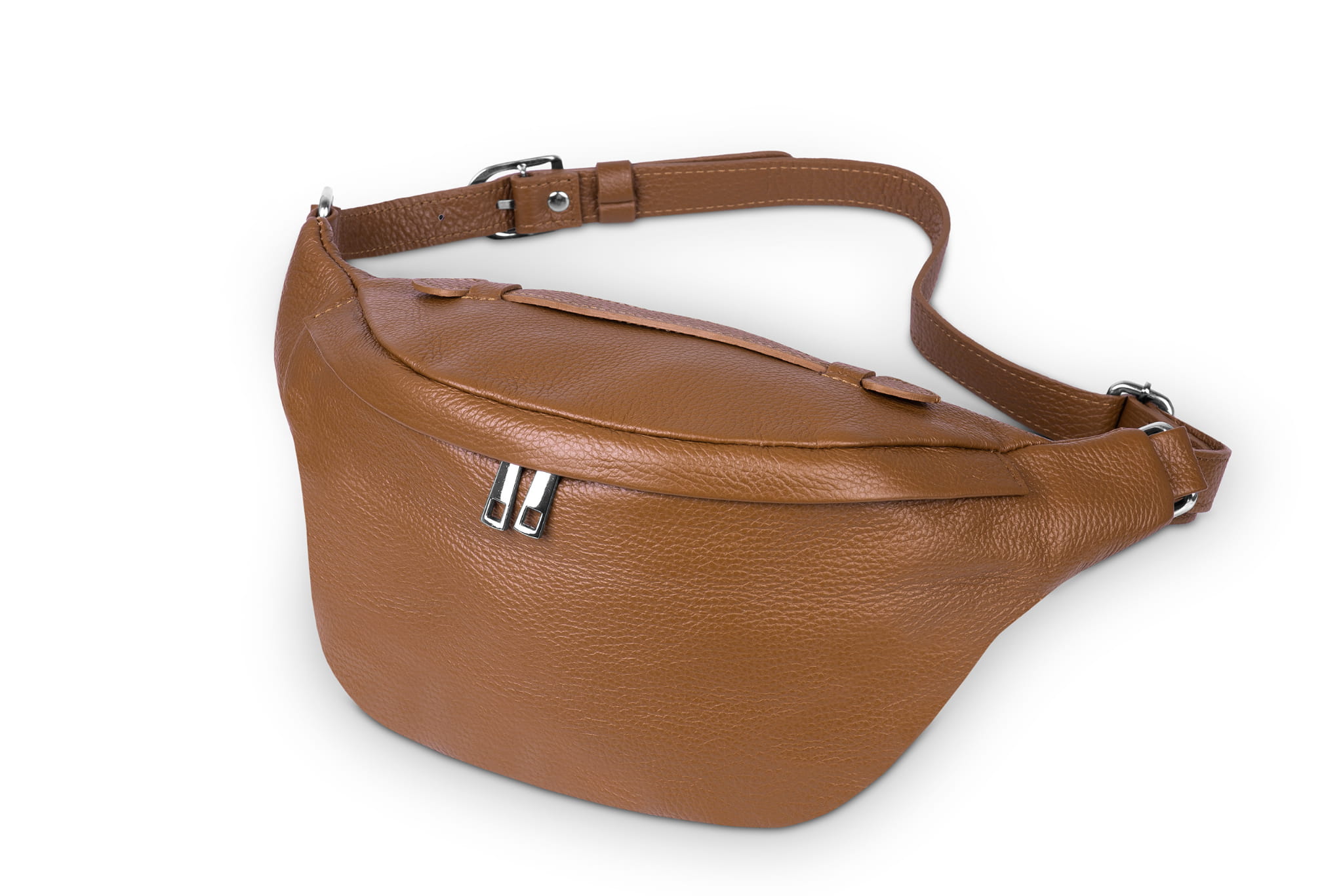 Kožená kabelka Vera Pelle Organo Ruda