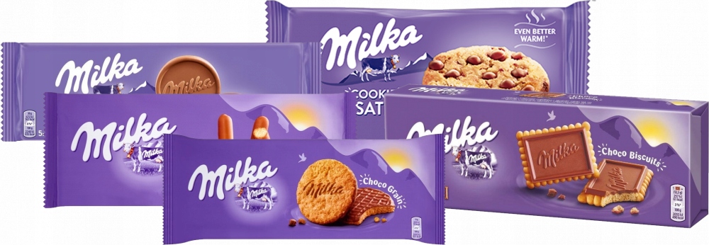 Milka Zestaw Ciastek Słodyczy Różne Smaki 15 sztuk