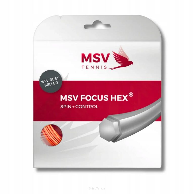 Naciąg tenisowy Msv Focus Hex 1.27 pomarańczowy