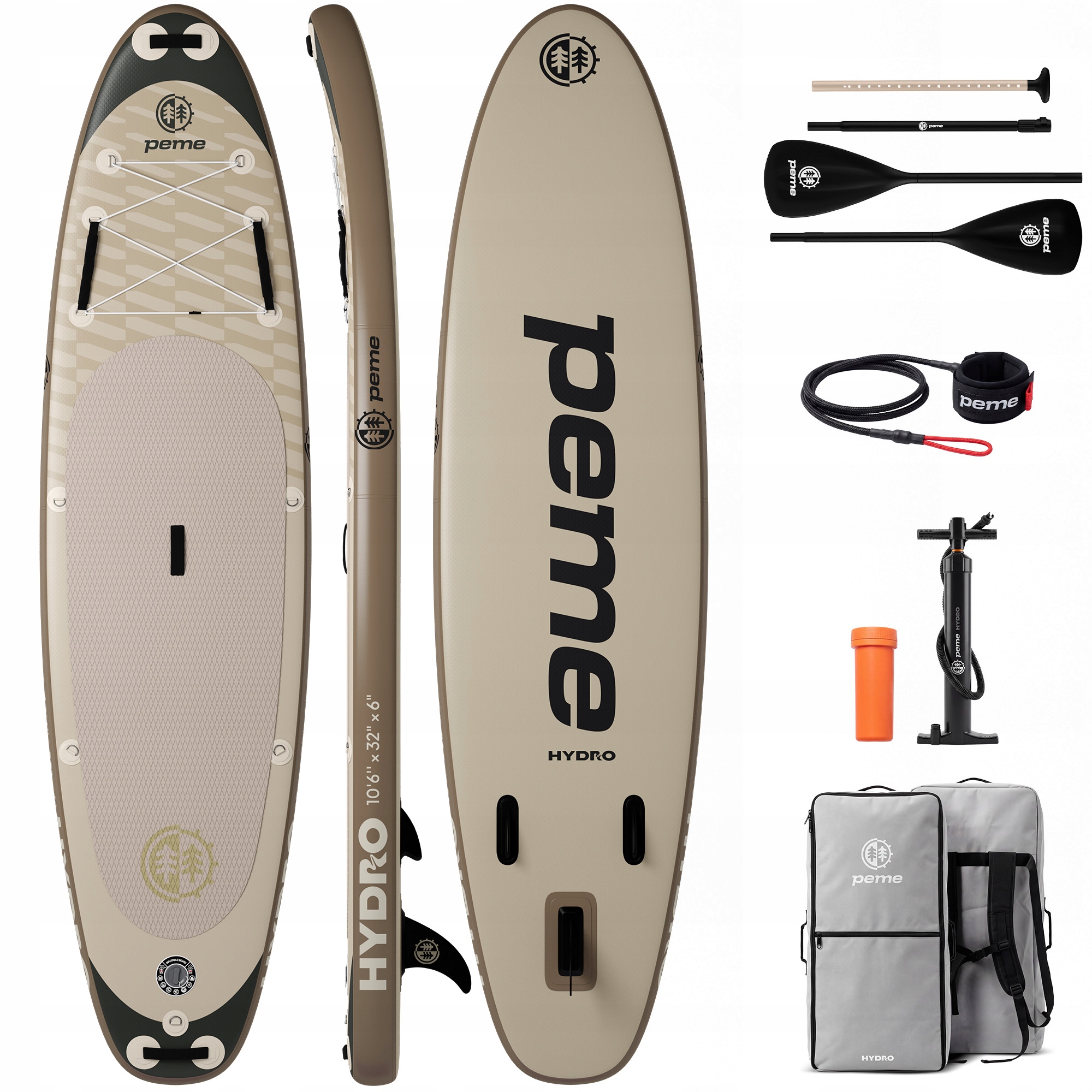 Sup Deska Pompowana Do Pływania Dmuchana 320 Zestaw Wiosło Hydro Peme