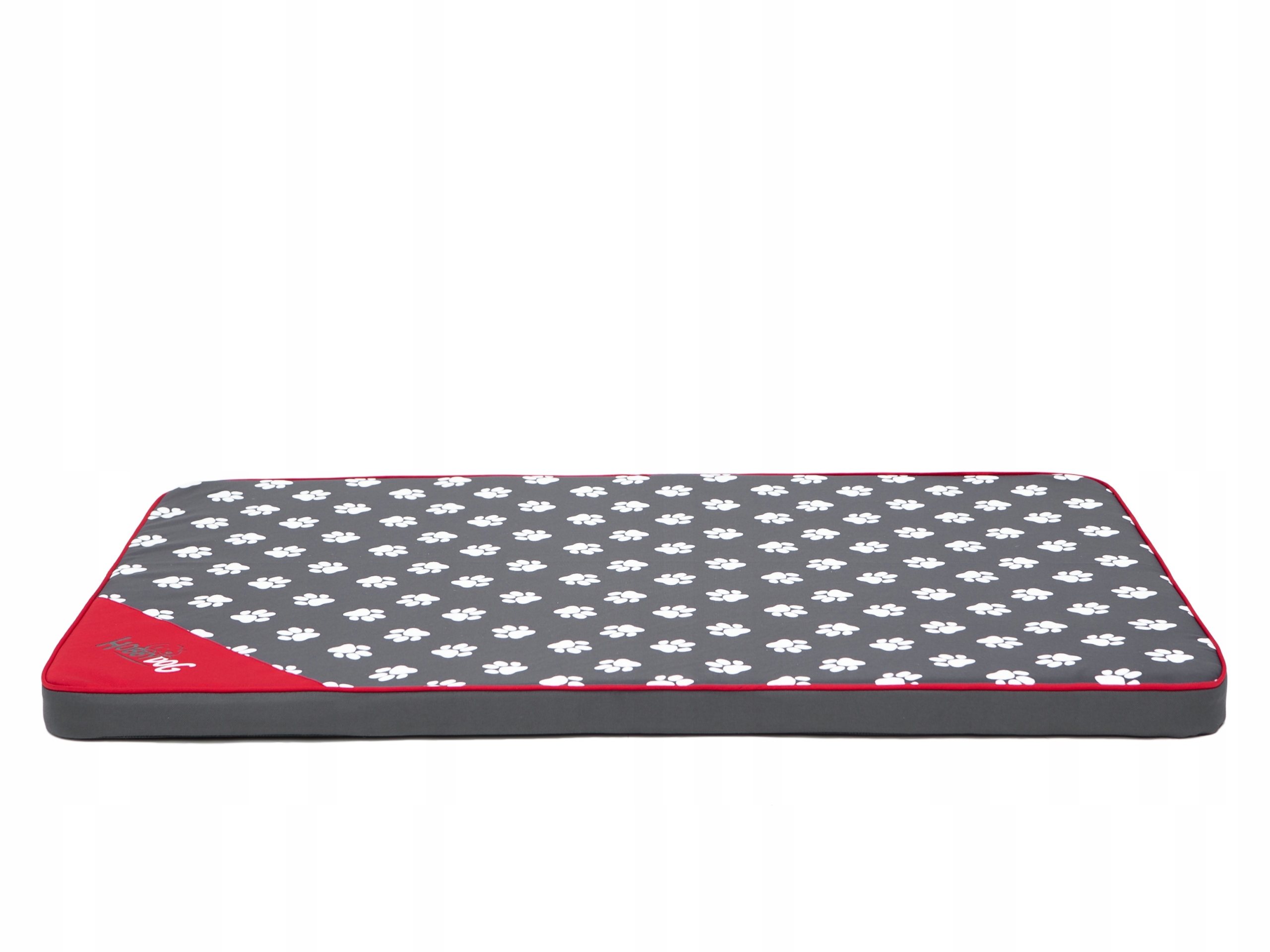Levně Matrace Light, Pelíšek Hobbydog velké XL 120x80 cm, šedá barva s tlapkami