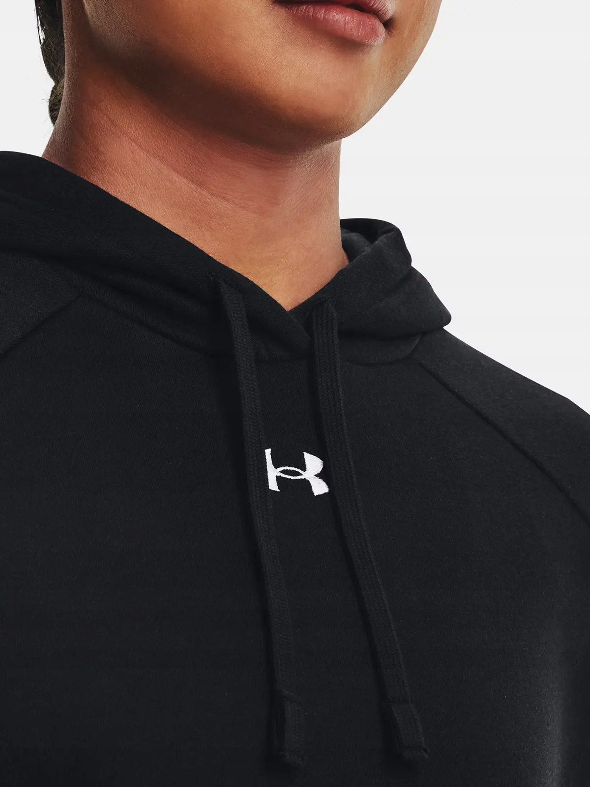 Under Armour Mikina Ua Rival Fleece Hoodie-BLK černá