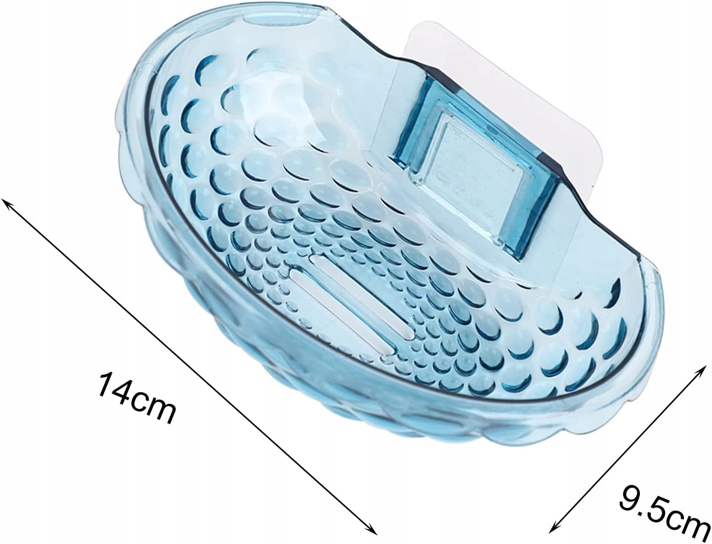 Bez wiercenia przezroczyste mydo naczynie mydo u Szerokość 1 mm