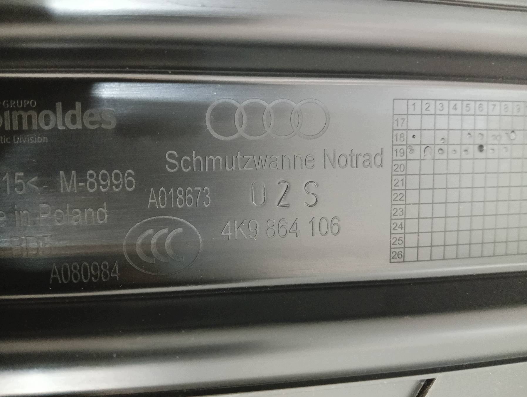 floor boot KOMPLET mats AVANT KPL 4K9864106 Audi A6 C8
