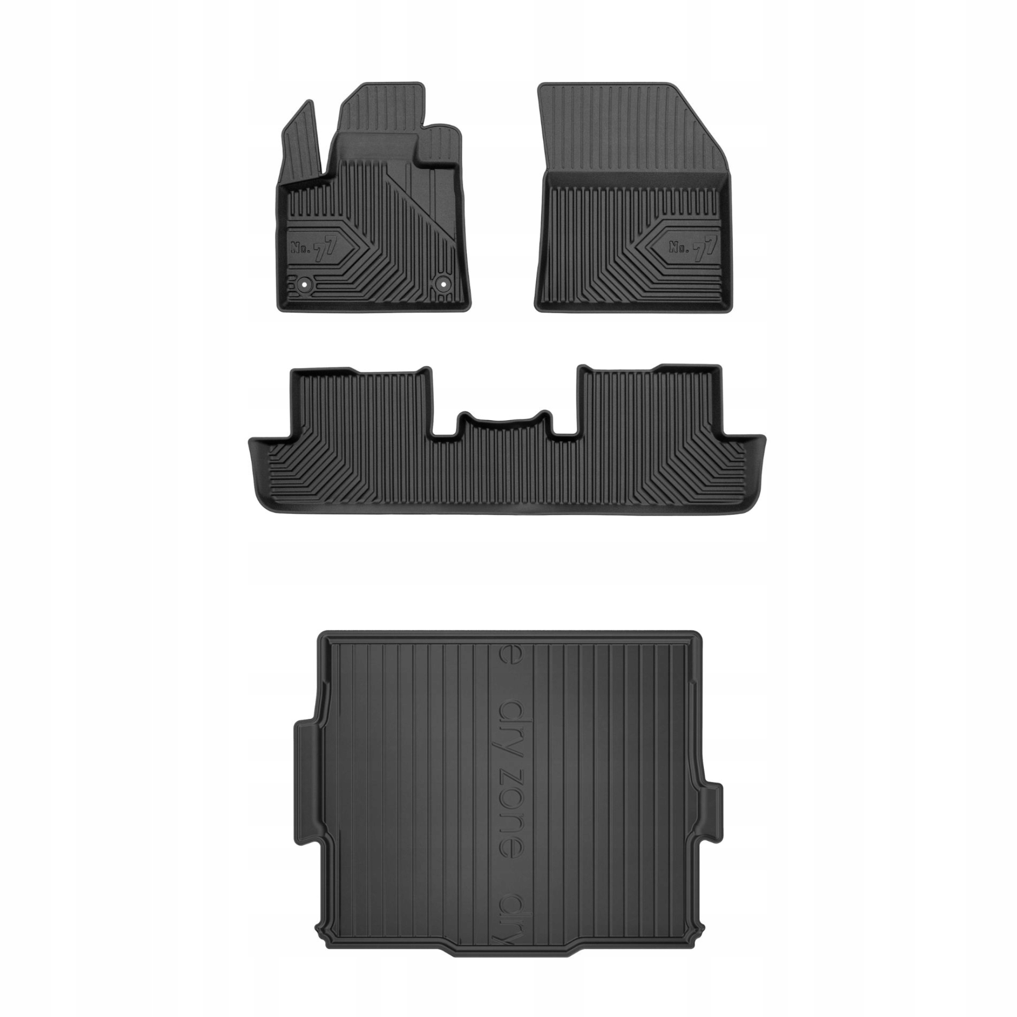 Sada gumových kobercov a rohoží pre Peugeot 3008 II 2016-2024