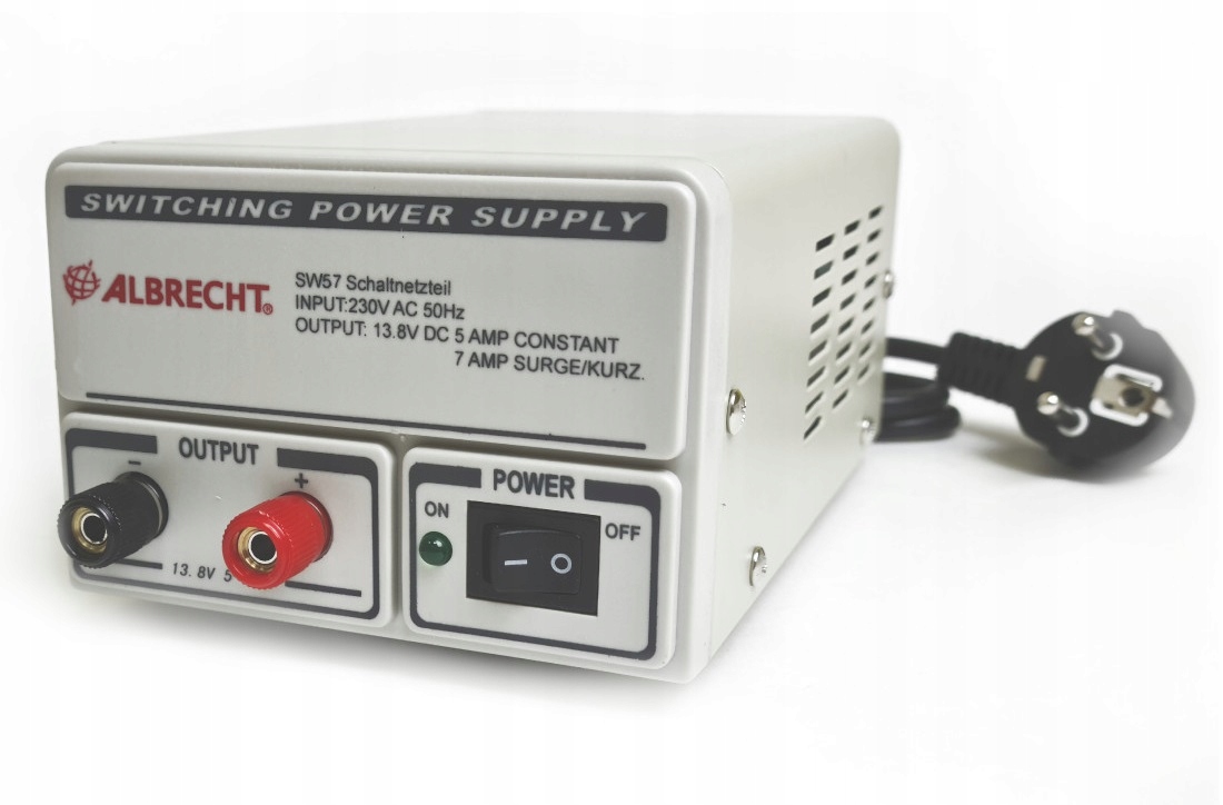 Zasilacz Cb Radio 13,8V 5-7A Albrecht SW-57