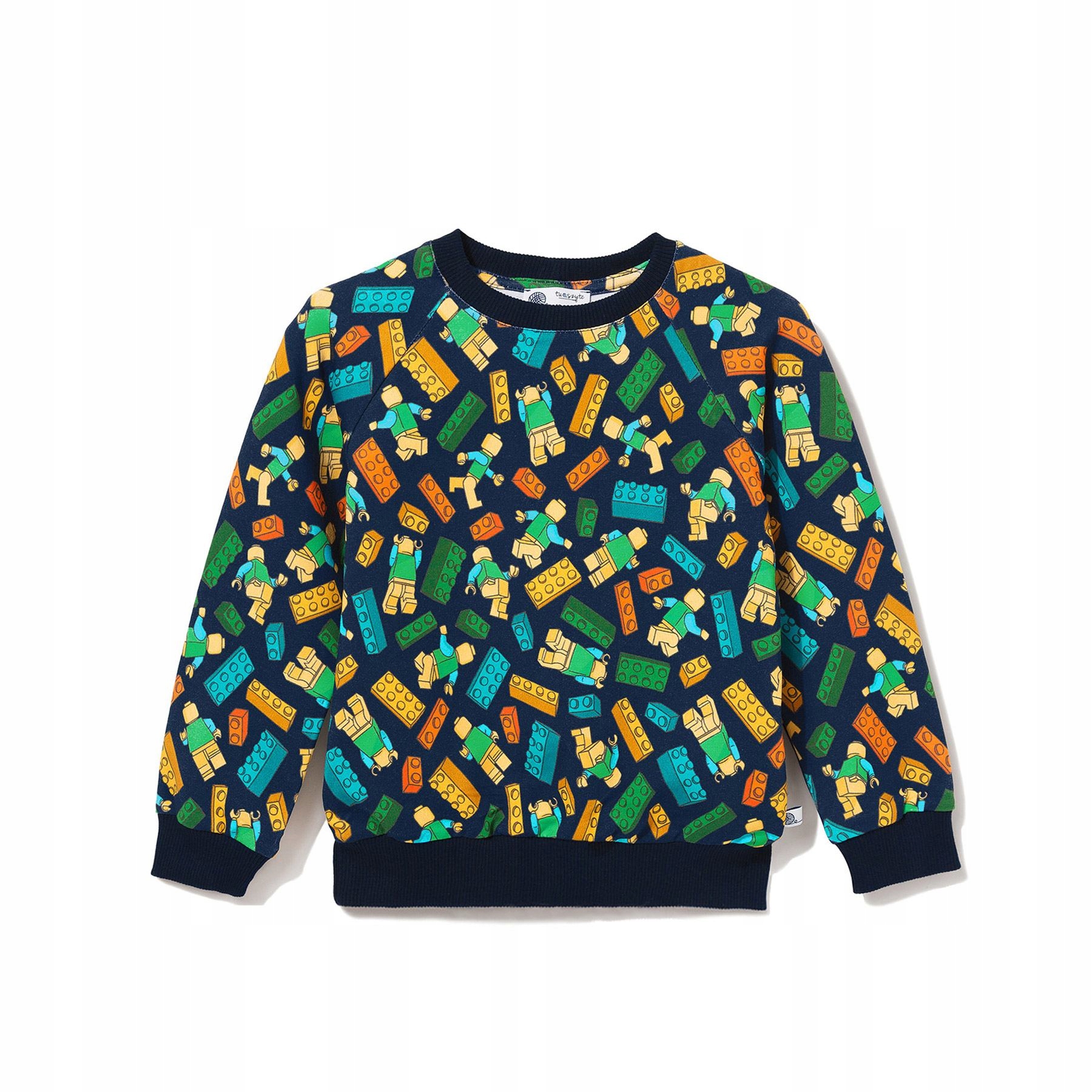 

TuSzyte Bluza w klocki lego, bawełna R.128/134